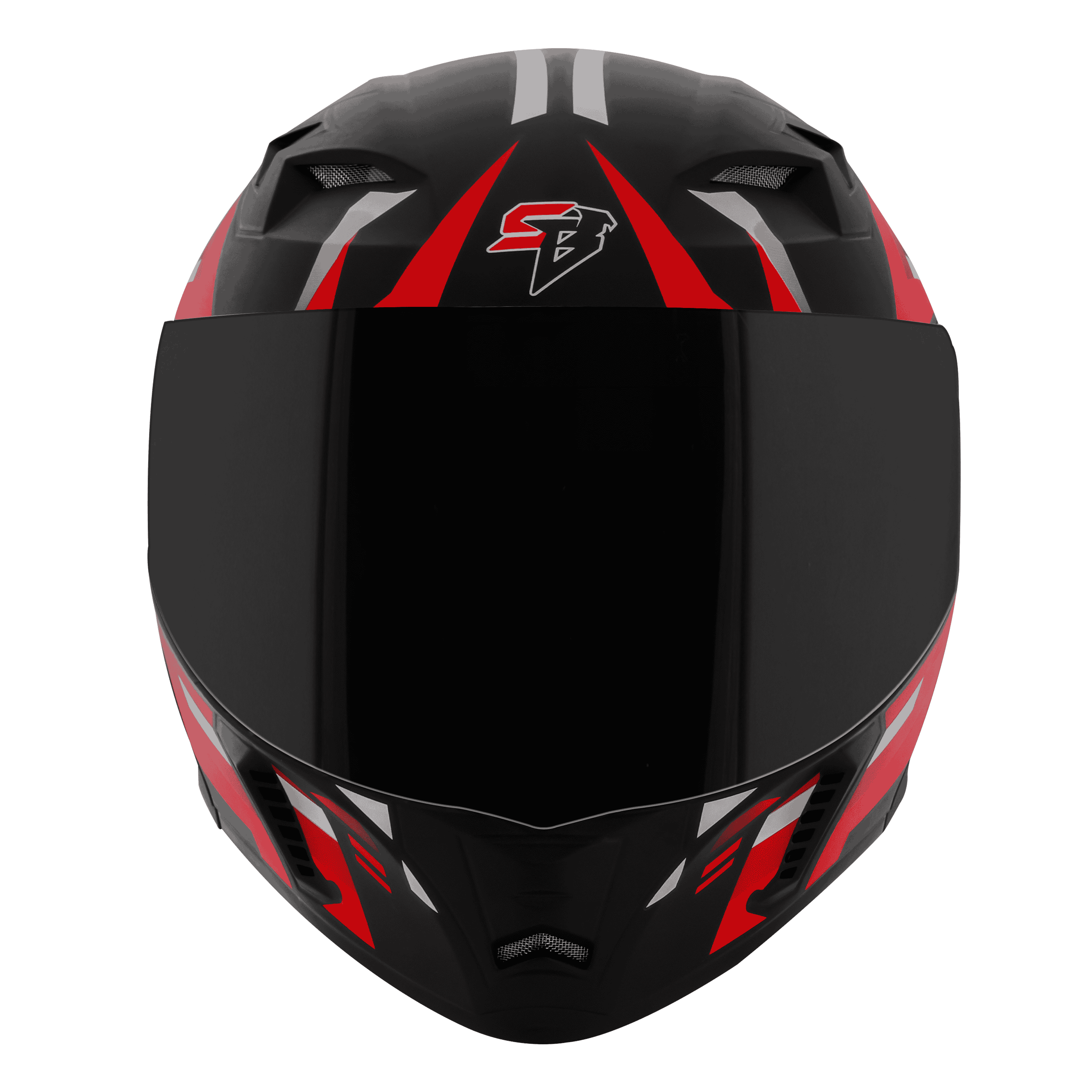 SBA-20 SHIELD X GLOSSY BLACK WITH RED